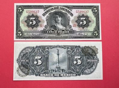 Mexico  5 Pesos. 1967. Pick. 60. UNC