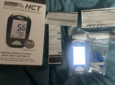 Gluco Rx Hct Blood Glucose Ketone monitoring diabetes system