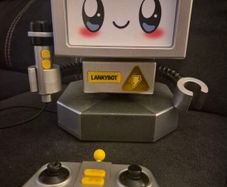 LankyBox LankyBot Mystery RC Robot with Microphone Tested and Working