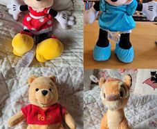 Disney teddys, Minnie Mouse, Winnie the Pooh, Bambi