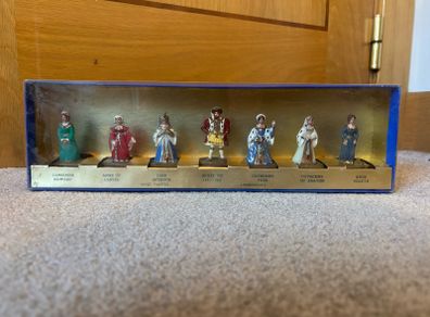 Vintage Cavendish Miniatures Boxed Figure Set feat. Henry VIII and his six wives
