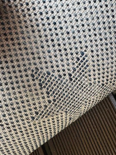 Ex display limited edition 200cm x 300cm navy and white star print indoor/outdoor rug