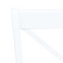 Dining Chairs 4 pcs White Solid Rubber Wood Image 5
