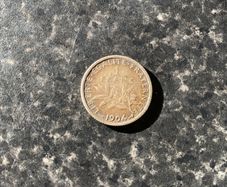 1904 FRANCE La Semeuse Sower Woman ANTIQUE OLD Silver 1 Franc French Coin