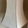 Vintage Hollywood Regency Brass & Marble Floor Lamp with Cream Pagoda Shade Image 2