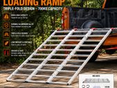 Heavy-Duty Aluminium Loading Ramp  Triple-Fold Design  700 kg Capacity