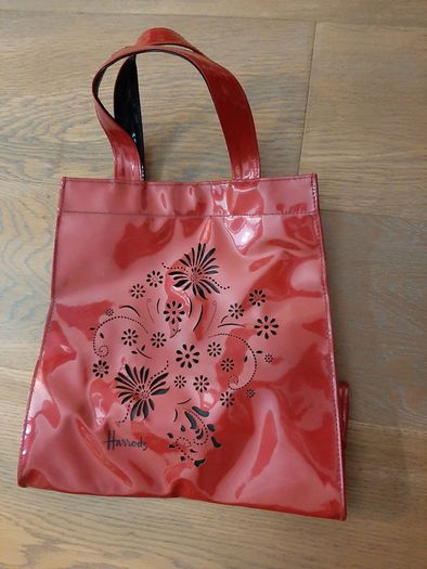 Red Harrods bag
