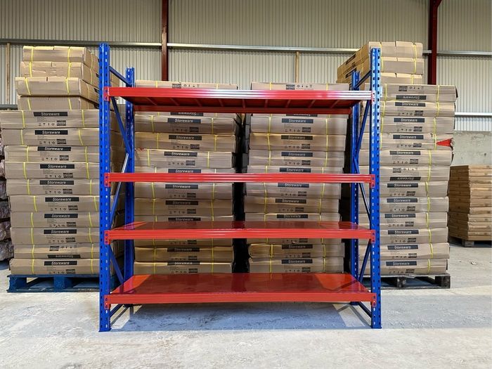 New Longspan Shelving - 2m x 2m x 0.6m - All Metal Shelves