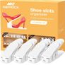 Shoe Slots Organizer for Closet, Shoe Storage Organiser Shoe Rack for Inside Wardrobe, Trainer Storage Shoe Storage Shoe Holder Space (12 Pack, White) Image 7