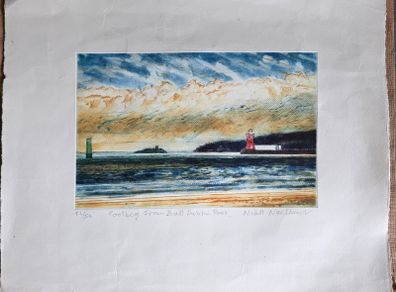 Etching print by Irish artist Niall Naessens