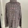 jumper long polo neck jumper cotton mix flex pink & blue multi small Bnwot baloot brand Image 2
