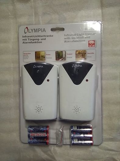 Infrared Light barrier with Doorbell and Alarm function