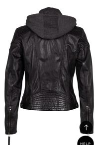 Ladies Biker Style Leather Jacket