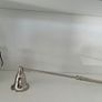 Metal Handle Candle Snuffer. Silver Finish. Moveable Head. With Hanging Tea Light. In Excellent Condition. Image 9