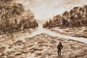 meeting of the waters watercolour