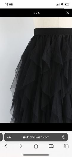 Never worn Size S-M NEW Black tiulle skirt