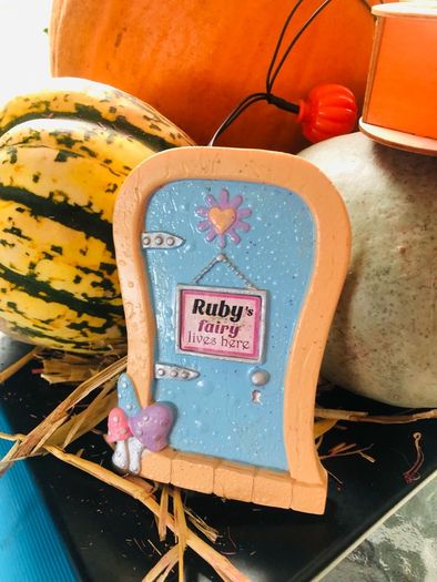 Personalised Ruby fairy door