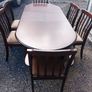 Antique Table And Chairs Extendable Image 4