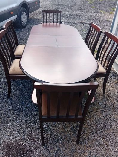 Antique Table And Chairs Extendable