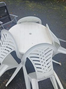 Garden table and chairs