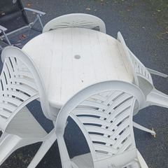 Garden table and chairs