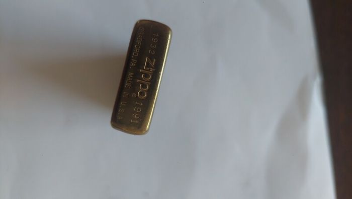 Zippo lighter.