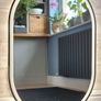 LED Bathroom Mirror 60x90cm Oval Bluetooth Speakers Antifog Makeup Bright Light Dual LED Image 3