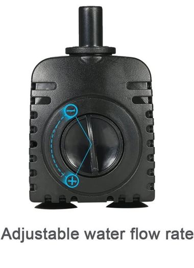 600L/H 8W Submersible Water Pump for Aquarium Tabletop Fountains Pond Water Gardens and Hydroponic Systems with 2 Nozzles (FREE POSTAGE)