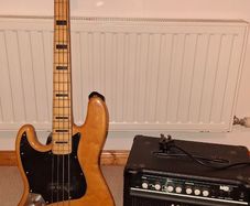 Left Handed Squier Fender Jazz Bass