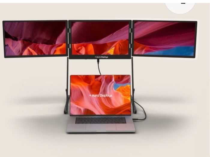 Aura 3 screen fold away monitor