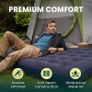 Double Blow Up Airbed Inflatable Waterproof Mattress for 2  Comfortable Flocked Air Bed for Camping, Festivals & Guests Lightweight & Easy to Store Image 4