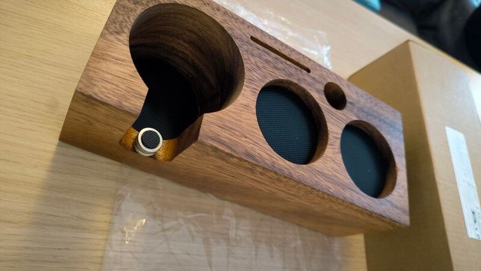 Wooden Espresso Tamper Station Organiser Stand