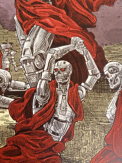 Limited Edition Robocop Terminator Screen Print by Tim Doyle