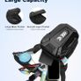 Drop Leg Bag, [Expandable Storage] Motorcycle Leg Bag, EVA Hardshell Durable Hiking Waist Pack, Reflective Strip & Adjustable Strap, Hip Pouch for Men Women Cycling Running Traveling Image 3