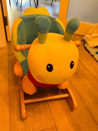 Wooden baby rocking animal caterpillar