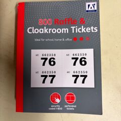 Raffle Ticket Books X8 Monday-last Day To Collect