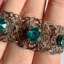 Rare Vintage Czech filigree Bracelet Image 7