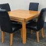 Oak Dining Table and 4 Chairs Image 9