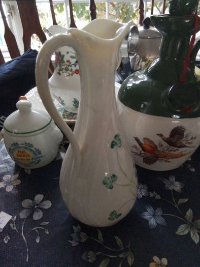 Beleek Jug/Ewer/ Pitcher Shamrock Green 6th Mark