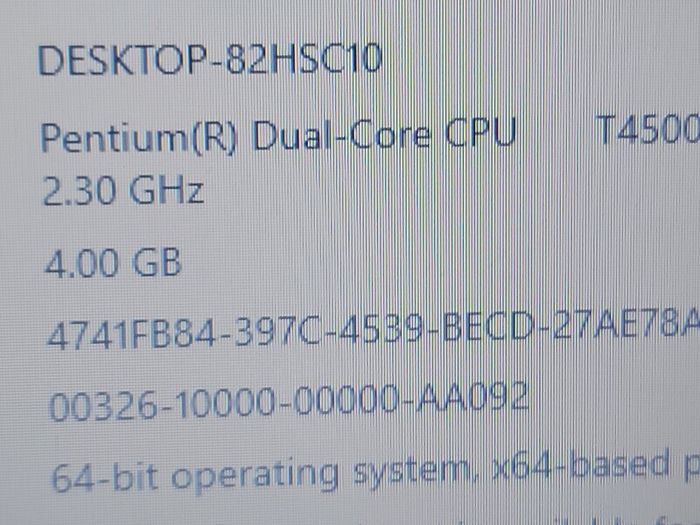 HP 15.6 inch Laptop, Pentium Dual Core CPU T4500, 2.3GHz, 4GB Ram, 500GB HDD, Windows 10, Microsoft Edge, Chrome and VLC