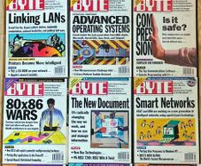 Vintage BYTE Magazines 1993-1995 PowerPC, Windows 95, Early Internet
