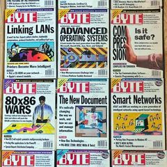 Vintage BYTE Magazines 1993-1995 PowerPC, Windows 95, Early Internet