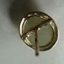 9ct Gold Jade Stud Earrings, Sterling Silver Backs, 1.4g Image 7