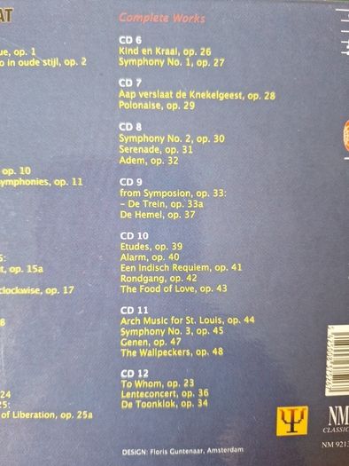 CD Peter Schat Complete Works 12 CD