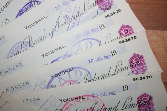 CHEQUES - 1962 - Provincial Bank of  Ireland Limited