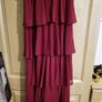 NEXT Jolie Moi maxi dark red ruffle dress 10 NEW Image 6
