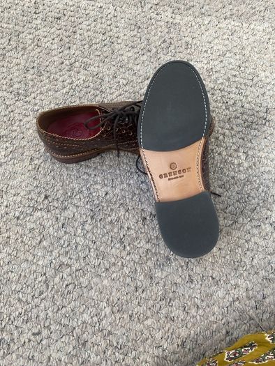 Grenson brown leather shoes