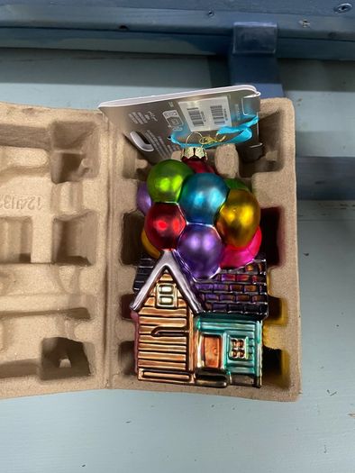 Up House Glass Sketchbook Ornament