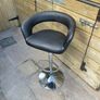 Black Faux Leather Adjustable Salon Chair Image 3
