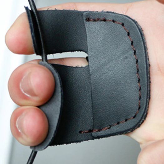 Protective Archery glove 3 fingers (natural leather).S/M/L/XL
